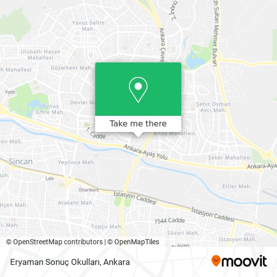 Eryaman Sonuç Okulları map