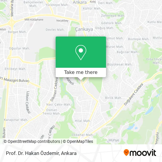 Prof. Dr. Hakan Özdemir map