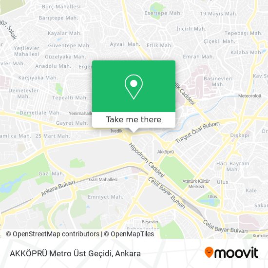 AKKÖPRÜ Metro Üst Geçidi map