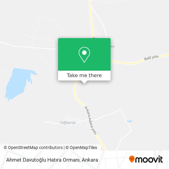 Ahmet Davutoğlu Hatıra Ormanı map