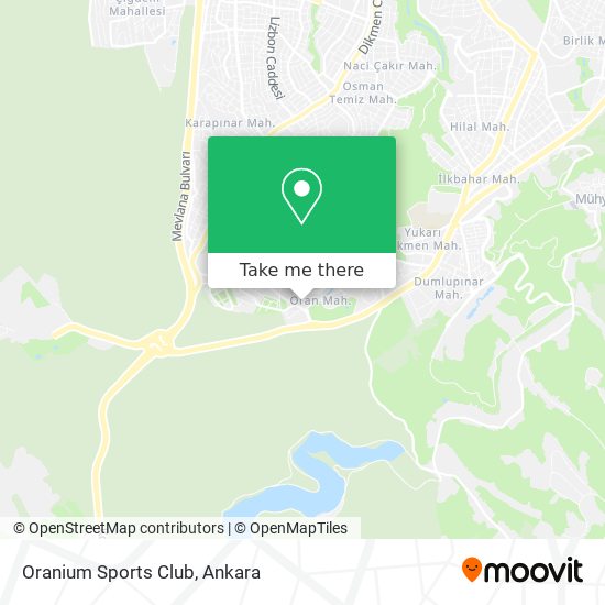 Oranium Sports Club map