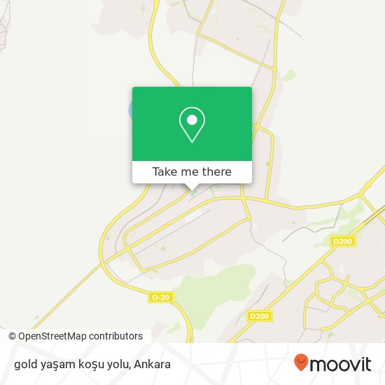 gold yaşam koşu yolu map