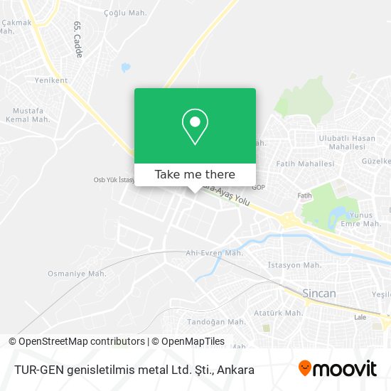 TUR-GEN genisletilmis metal Ltd. Şti. map