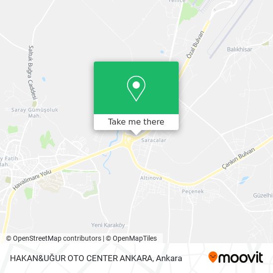 HAKAN&UĞUR OTO CENTER ANKARA map