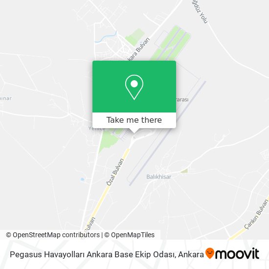 Pegasus Havayolları Ankara Base Ekip Odası map