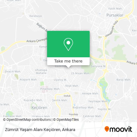Zümrüt Yaşam Alanı Keçiören map