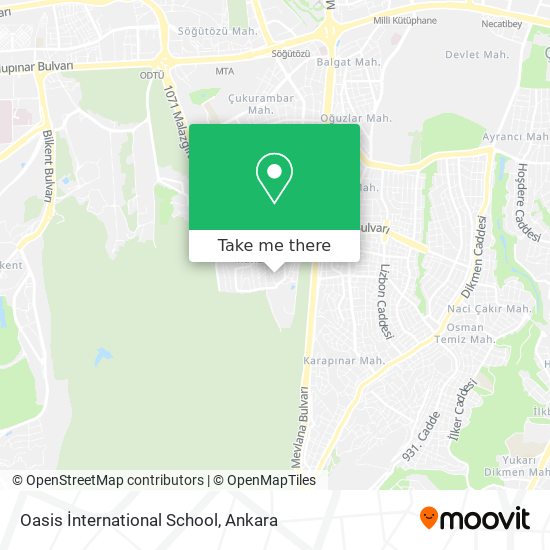 Oasis İnternational School map