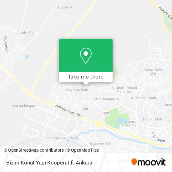 Bizim Konut Yapı Kooperatifi map