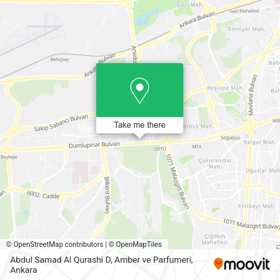 Abdul Samad Al Qurashi D, Amber ve Parfumeri map