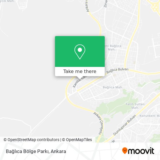 Bağlıca Bölge Parkı map