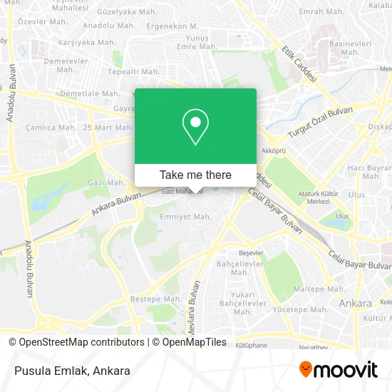 Pusula Emlak map
