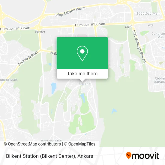 Bilkent Station (Bilkent Center) map