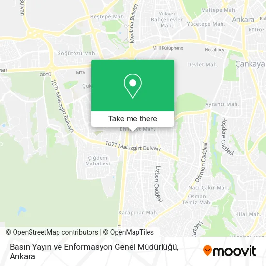 Basın Yayın ve Enformasyon Genel Müdürlüğü map