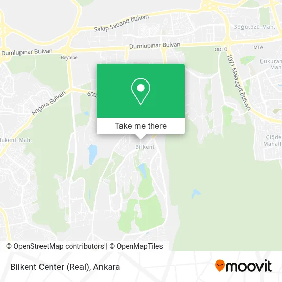 Bilkent Center (Real) map