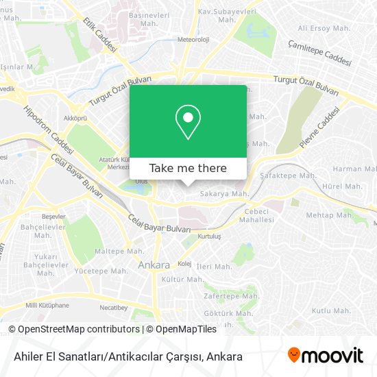 Ahiler El Sanatları / Antikacılar Çarşısı map