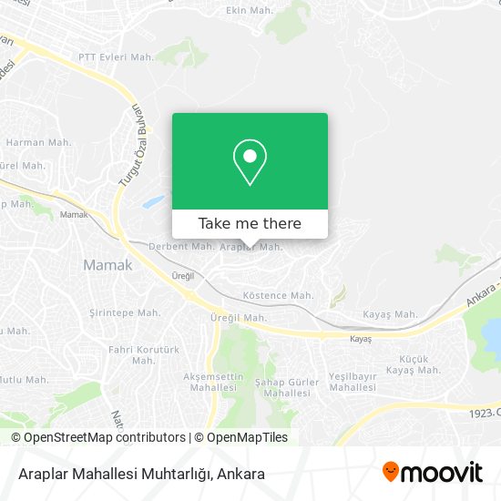 Araplar Mahallesi Muhtarlığı map
