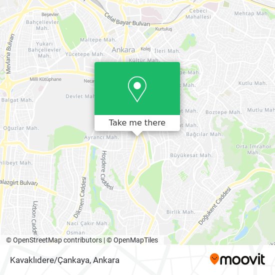 Kavaklıdere/Çankaya map