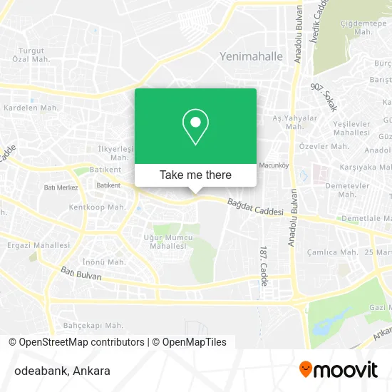 odeabank map