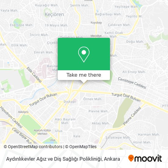 Aydınlıkevler Ağız ve Diş Sağlığı Polikliniği map