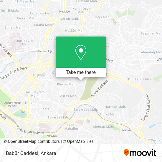Babür Caddesi map