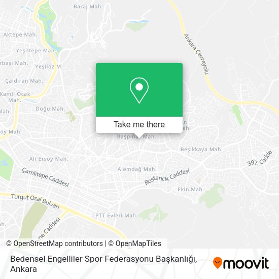 Bedensel Engelliler Spor Federasyonu Başkanlığı map