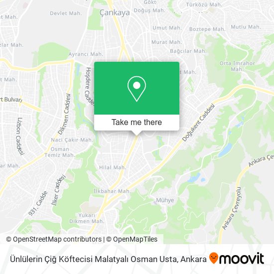 Ünlülerin Çiğ Köftecisi Malatyalı Osman Usta map