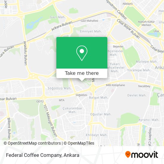 Federal Coffee Company map