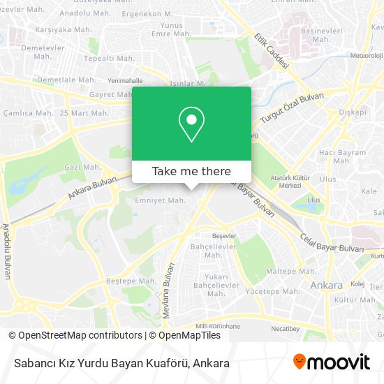 Sabancı Kız Yurdu Bayan Kuaförü map