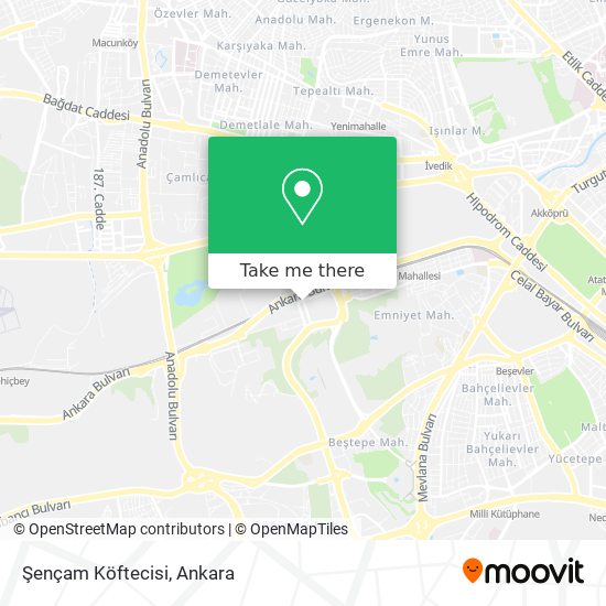 Şençam Köftecisi map