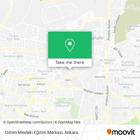 Ostim Mesleki Eğitim Merkezi map