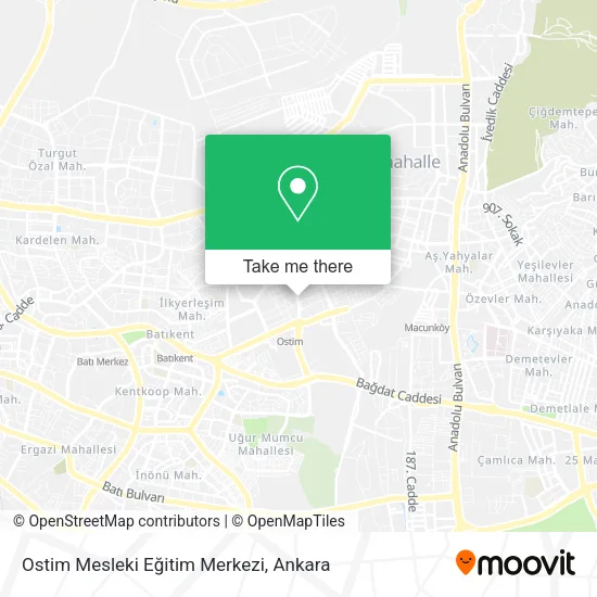 Ostim Mesleki Eğitim Merkezi map