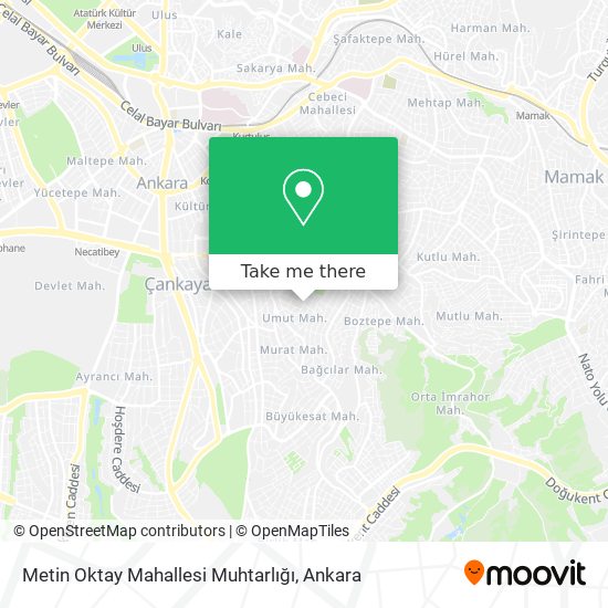 Metin Oktay Mahallesi Muhtarlığı map