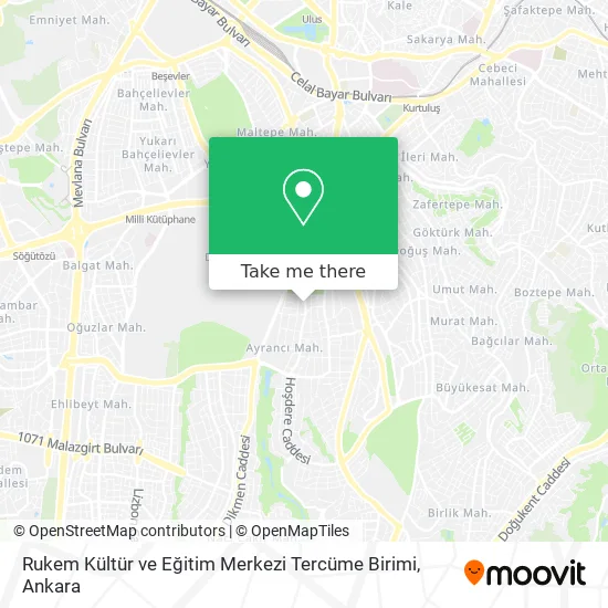 Rukem Kültür ve Eğitim Merkezi Tercüme Birimi map