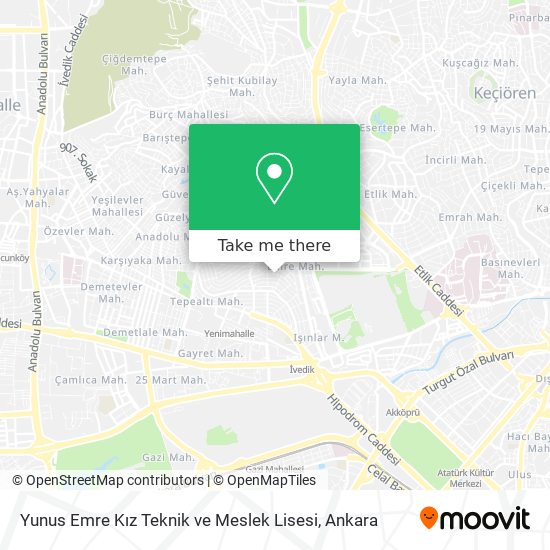 Yunus Emre Kız Teknik ve Meslek Lisesi map