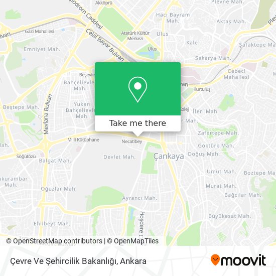 Çevre Ve Şehircilik Bakanlığı map