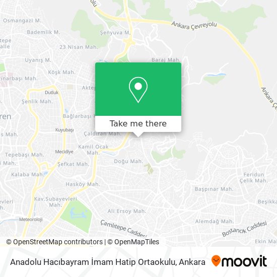 Anadolu Hacıbayram İmam Hatip Ortaokulu map