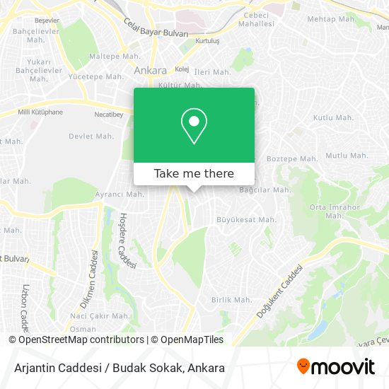 Arjantin Caddesi / Budak Sokak map