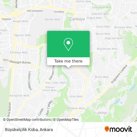 Büyükelçilik Küba map