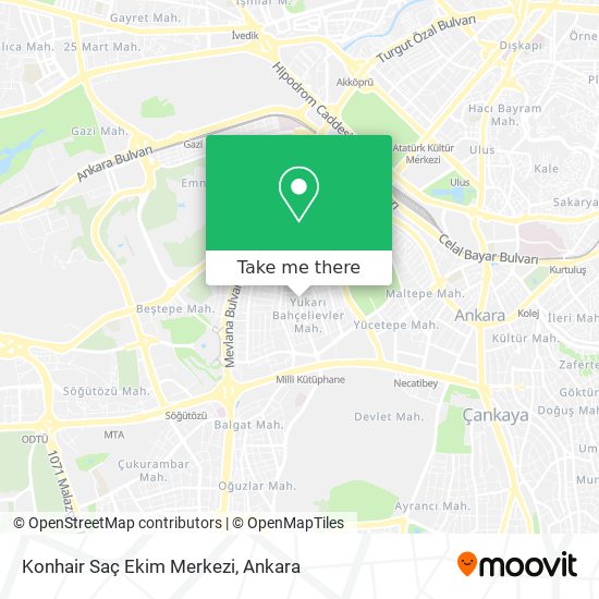 Konhair Saç Ekim Merkezi map