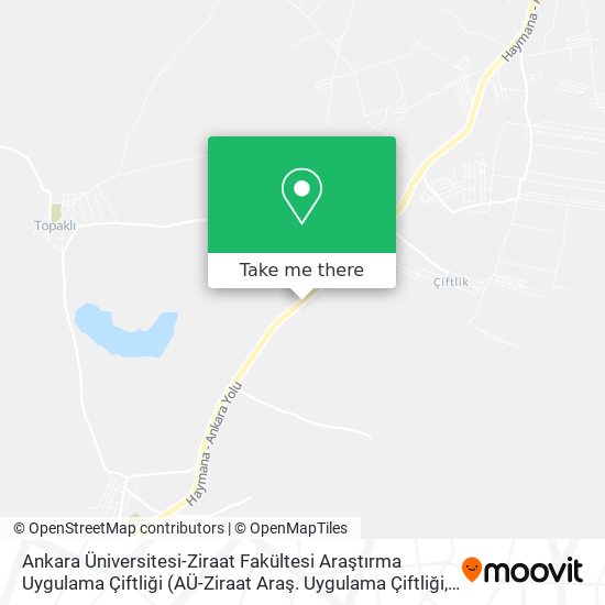 Ankara Üniversitesi-Ziraat Fakültesi Araştırma Uygulama Çiftliği map