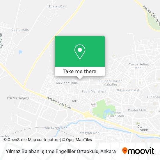 Yılmaz Balaban İşitme Engelliler Ortaokulu map