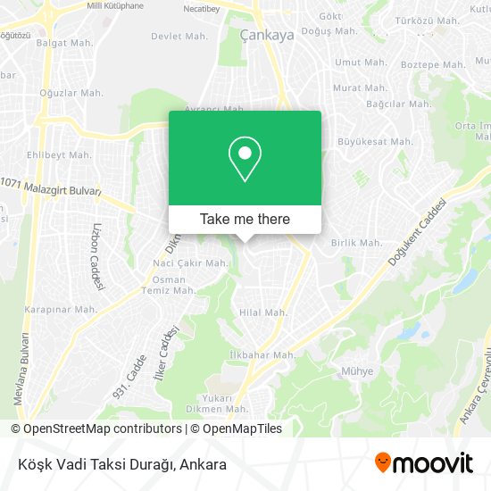 Köşk Vadi Taksi Durağı map