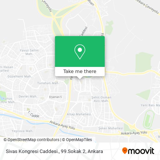 Sivas Kongresi Caddesi., 99.Sokak 2 map