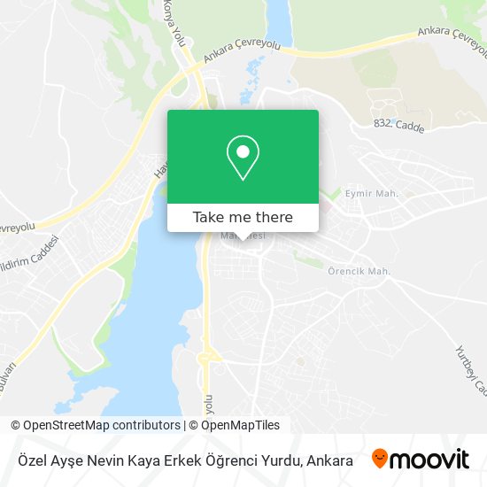 how to get to ozel ayse nevin kaya erkek ogrenci yurdu in golbasi by bus