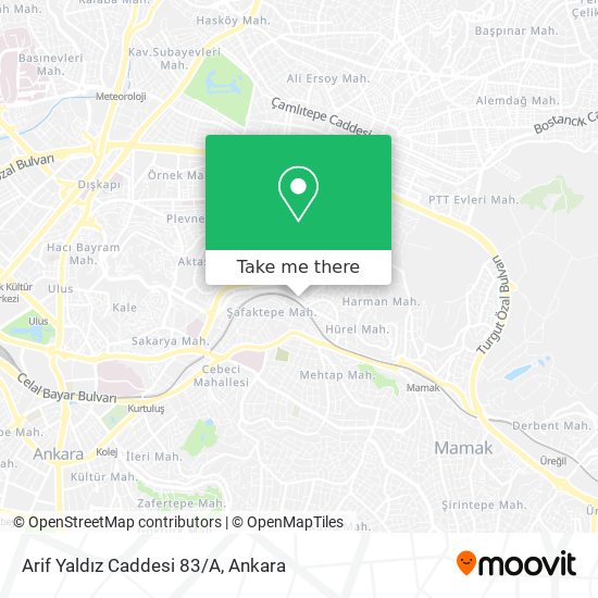 Arif Yaldız Caddesi 83/A map