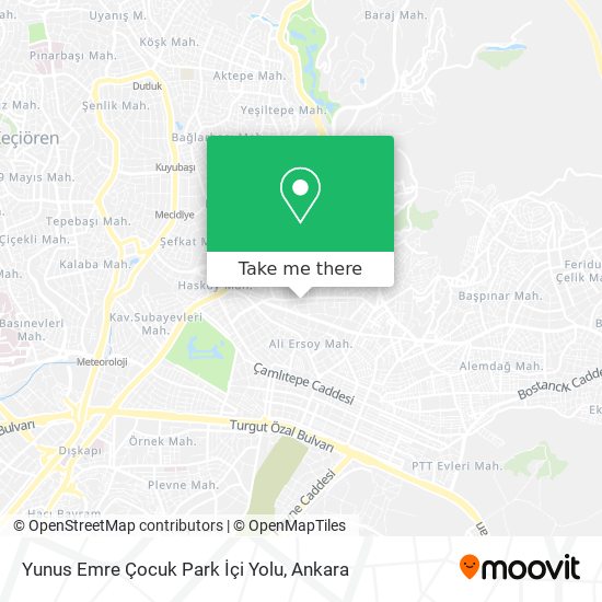Yunus Emre Çocuk Park İçi Yolu map