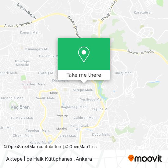Aktepe İlçe Halk Kütüphanesi map