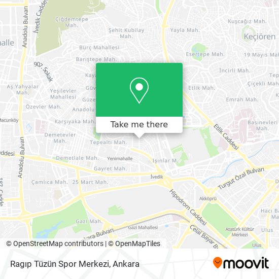 Ragıp Tüzün Spor Merkezi map