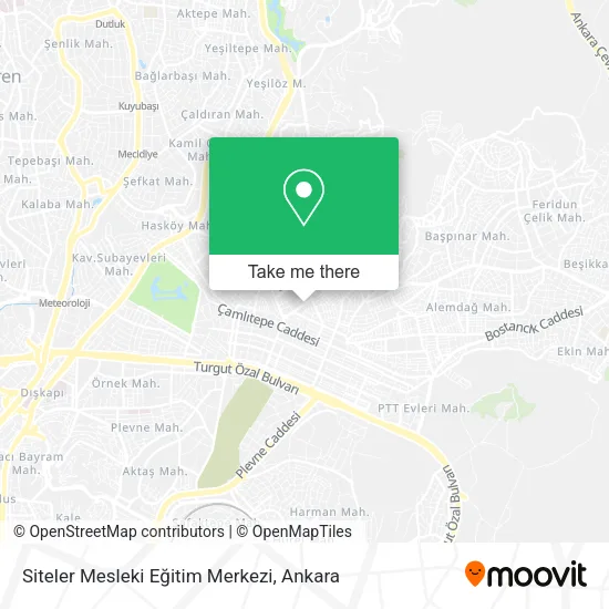 Siteler Mesleki Eğitim Merkezi map