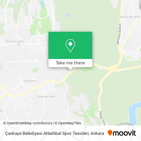 Çankaya Belediyesi Ahlatlıbel Spor Tesisleri map